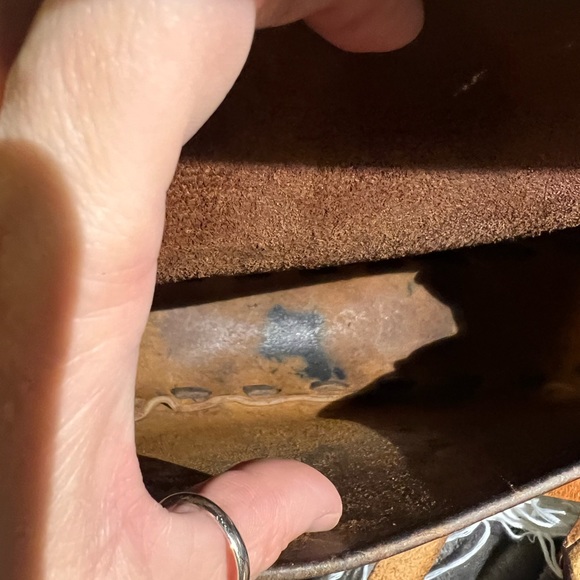 Vintage Leather Shoulder Bags Medium & Mini w/new wallet, storage box, sm. shawl - Picture 14 of 16